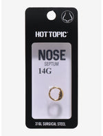 14G Steel Crescent Moon Septum Hinged Clicker - US 4205
