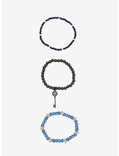 Coraline Key & Star Bead Bracelet Set - US 2298