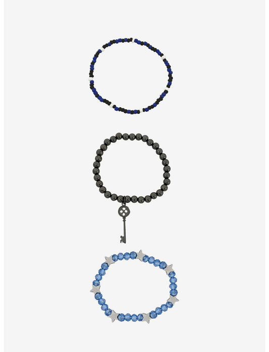 Coraline Key & Star Bead Bracelet Set - US 2298