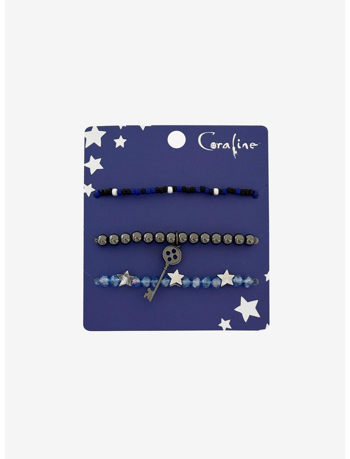 Coraline Key & Star Bead Bracelet Set - US 2298