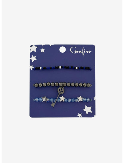 Coraline Key & Star Bead Bracelet Set - US 2298