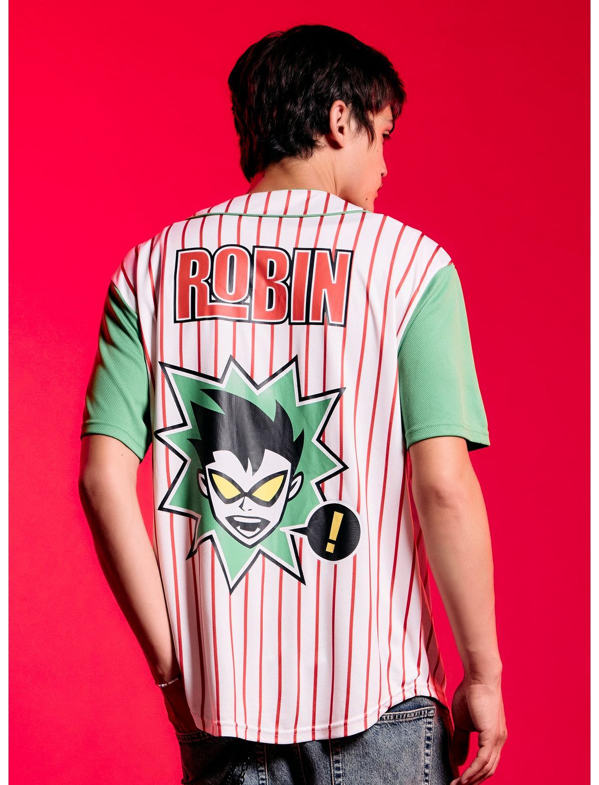 DC Comics Teen Titans Robin Baseball Jersey - US 4773