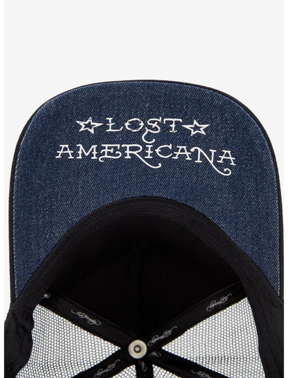 Ed Hardy X mgk Cards Rhinestone Trucker Hat - US 6264