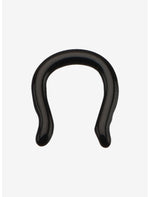 16G Steel Black Horseshoe Septum Circular Barbell - US 4741