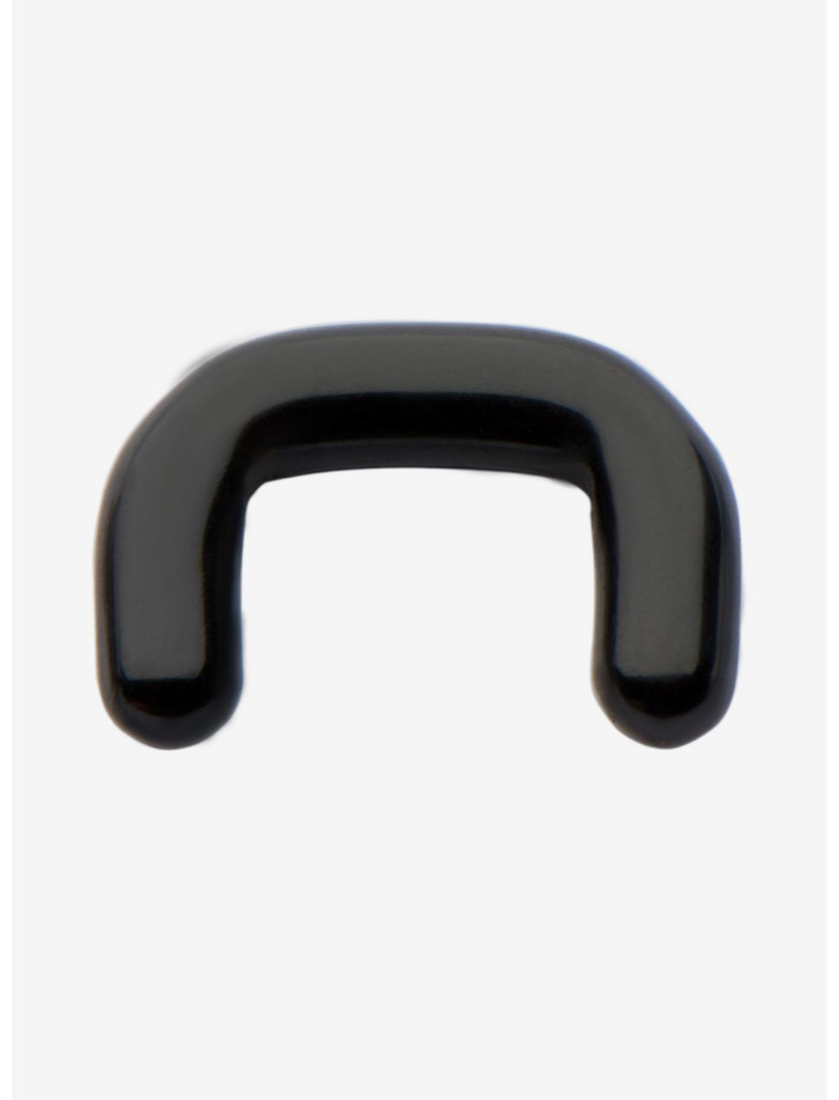 10G Steel Black Septum Staple - US 1245