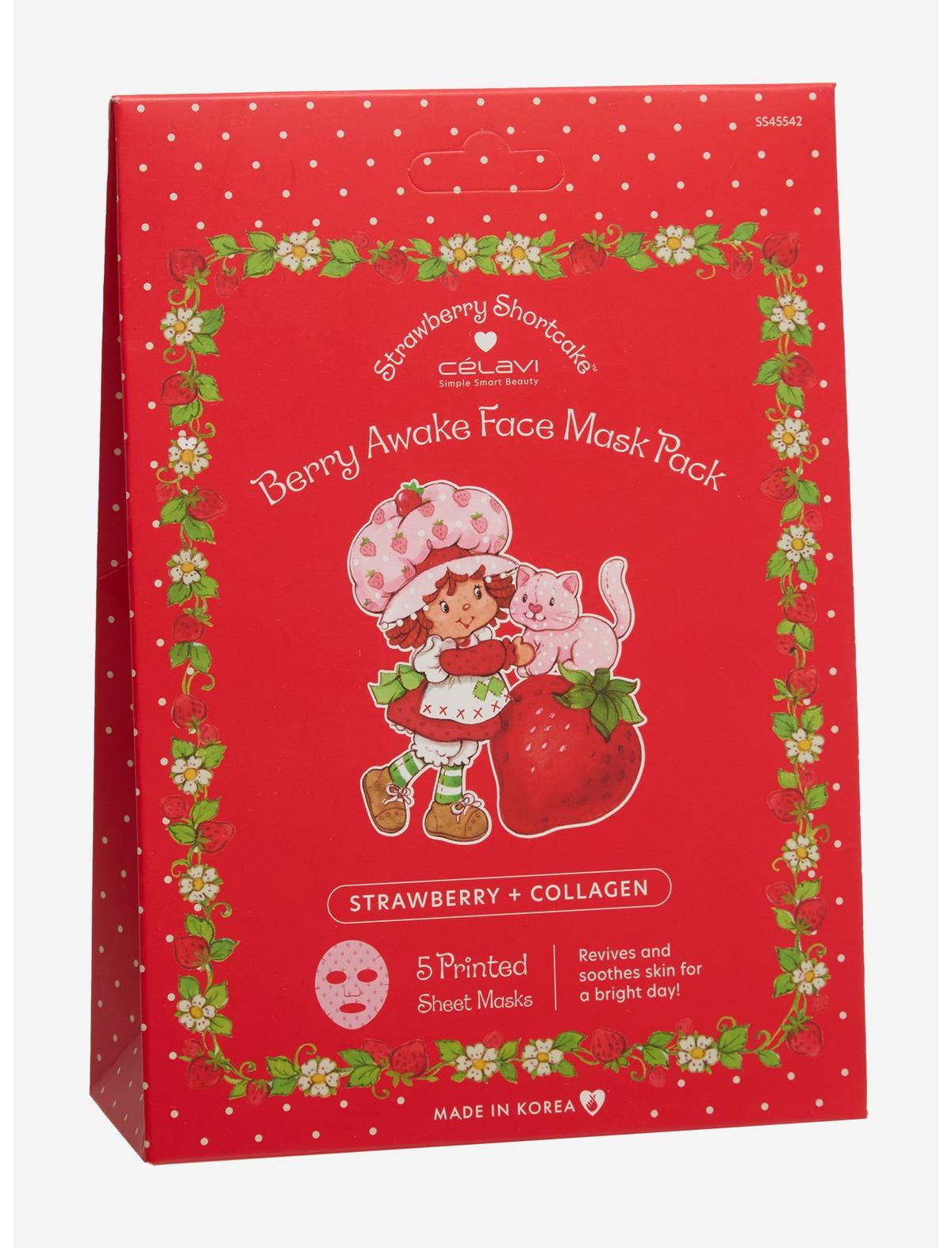 Célavi Strawberry Shortcake Berry Awake Face Sheet Mask Set - US 3378