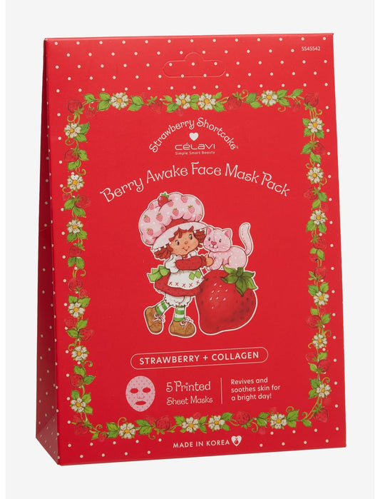 Célavi Strawberry Shortcake Berry Awake Face Sheet Mask Set - US 3378