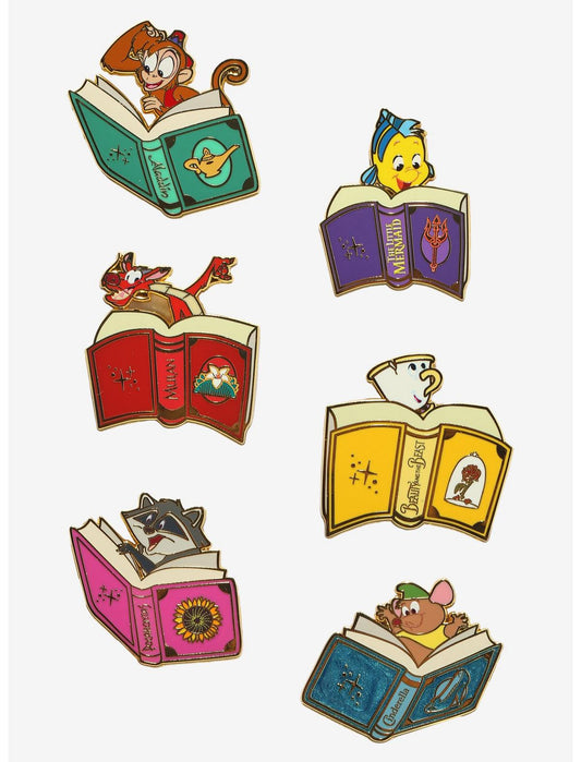 Loungefly Disney Sidekicks Books Blind Box Enamel Pin - US 3049