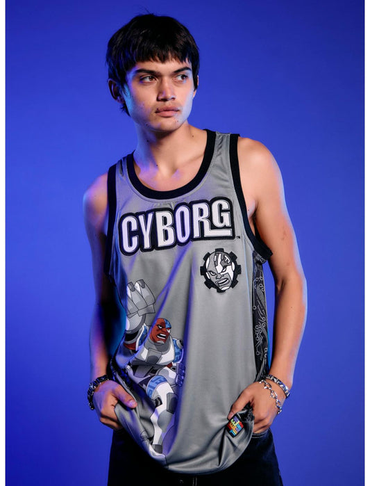 DC Comics Teen Titans Cyborg Basketball Jersey - US 8659