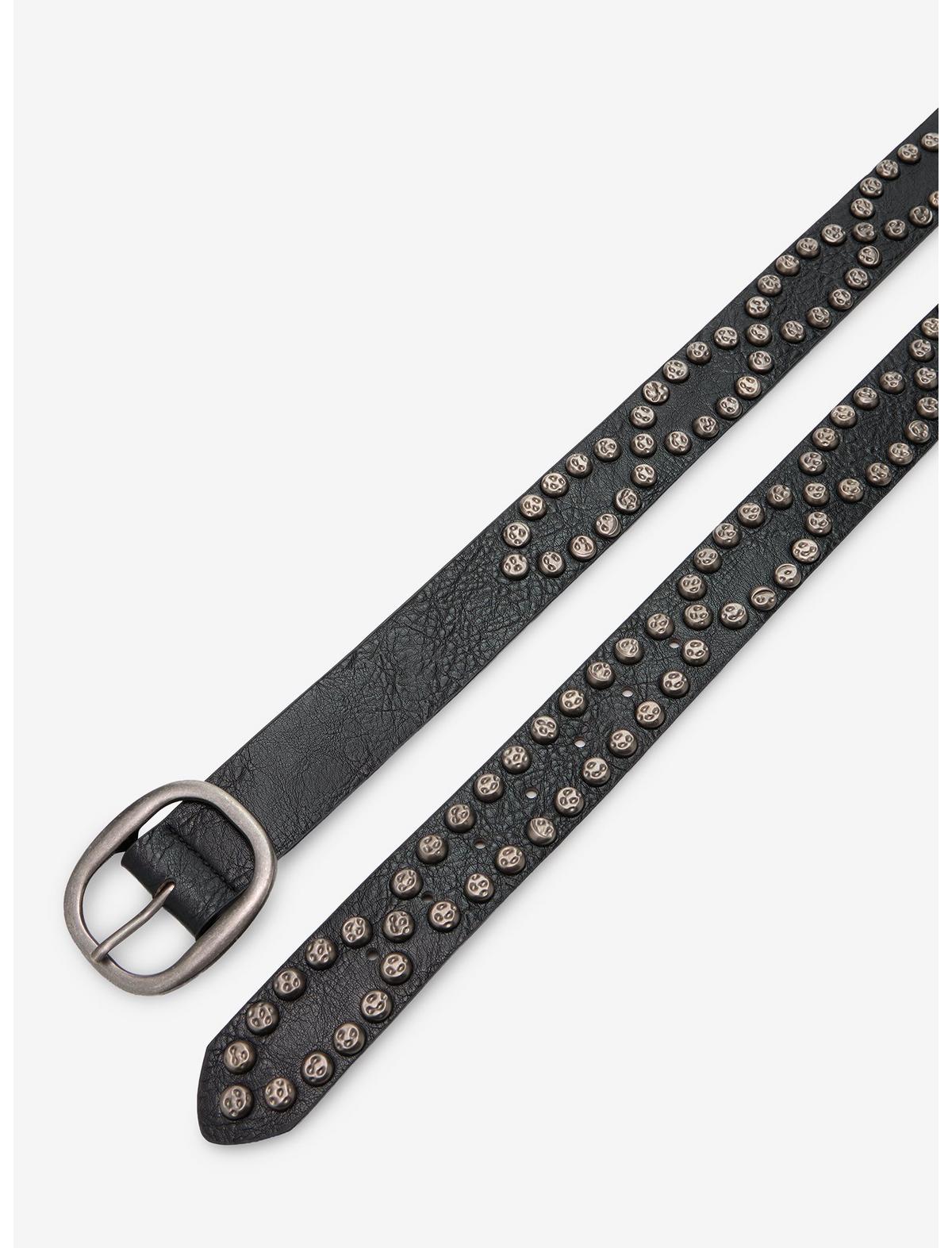 Black Hammered Stud Belt - US 8161
