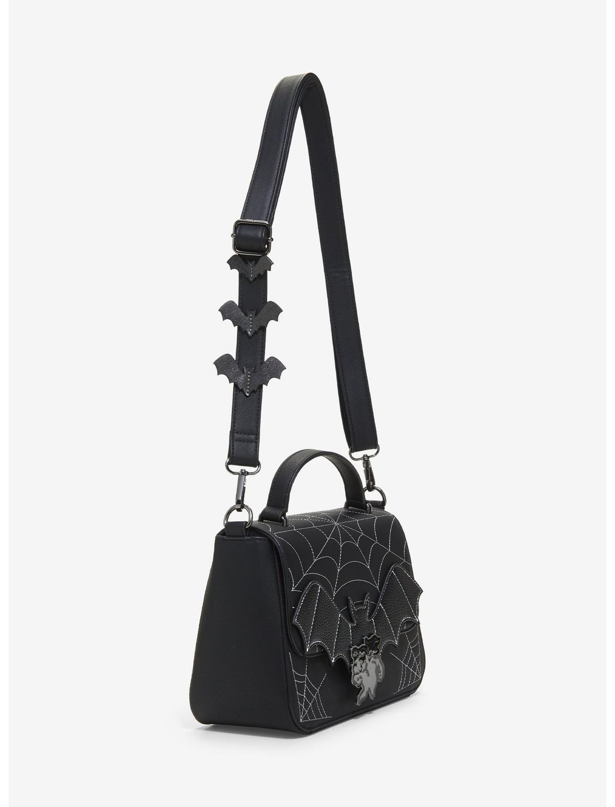 Loungefly Disney Halloween Bats & Spiderwebs Crossbody Bag - US 0678