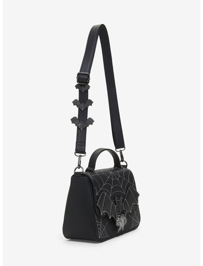 Loungefly Disney Halloween Bats & Spiderwebs Crossbody Bag - US 0678