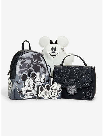 Loungefly Disney Halloween Bats & Spiderwebs Crossbody Bag - US 0678