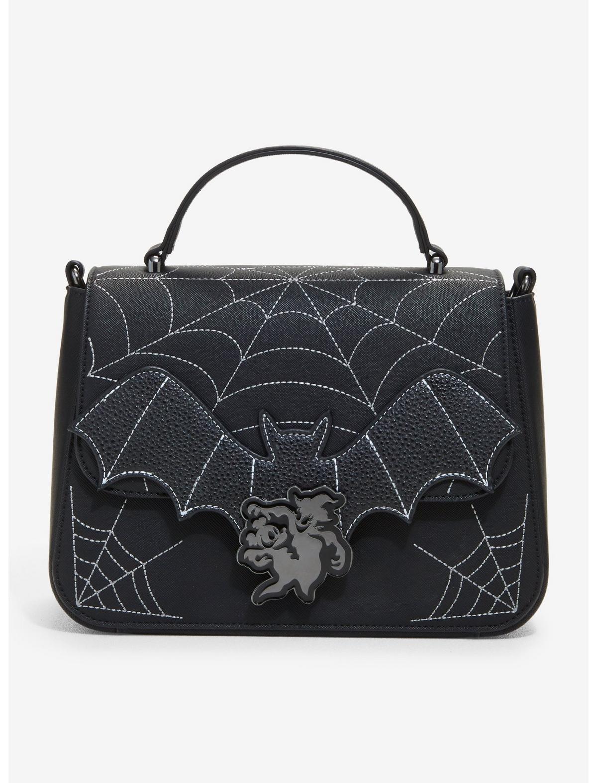 Loungefly Disney Halloween Bats & Spiderwebs Crossbody Bag - US 0678
