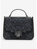 Loungefly Disney Halloween Bats & Spiderwebs Crossbody Bag - US 0678