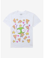 Invader Zim GIR Pizza Doodle T-Shirt - US 7983