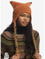 Autumn Leaf Vine Ear Tassel Beanie - US 6119