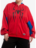 Her Universe Marvel Spider-Man: Brand New Day Spider-Man Girls Oversized Hoodie Plus Size - US 8145