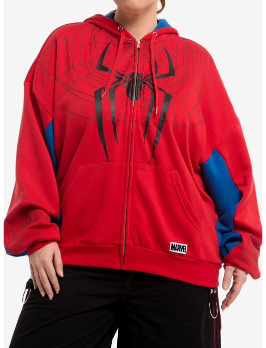 Her Universe Marvel Spider-Man: Brand New Day Spider-Man Girls Oversized Hoodie Plus Size - US 8145
