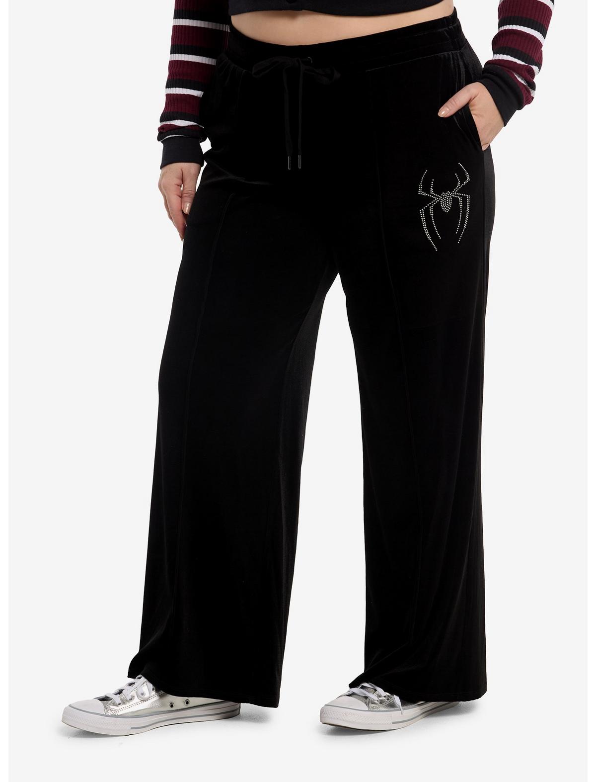 Her Universe Marvel Spider-Man: Brand New Day Spidey Velvet Girls Lounge Pants Plus Size - US 3196