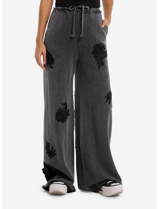 Black Rose Grey Dark Wash Sweatpants - US 4370