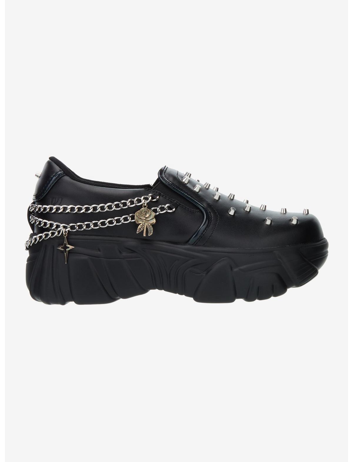 Koi Black Summoner Stud Slip-On Sneakers - US 4156