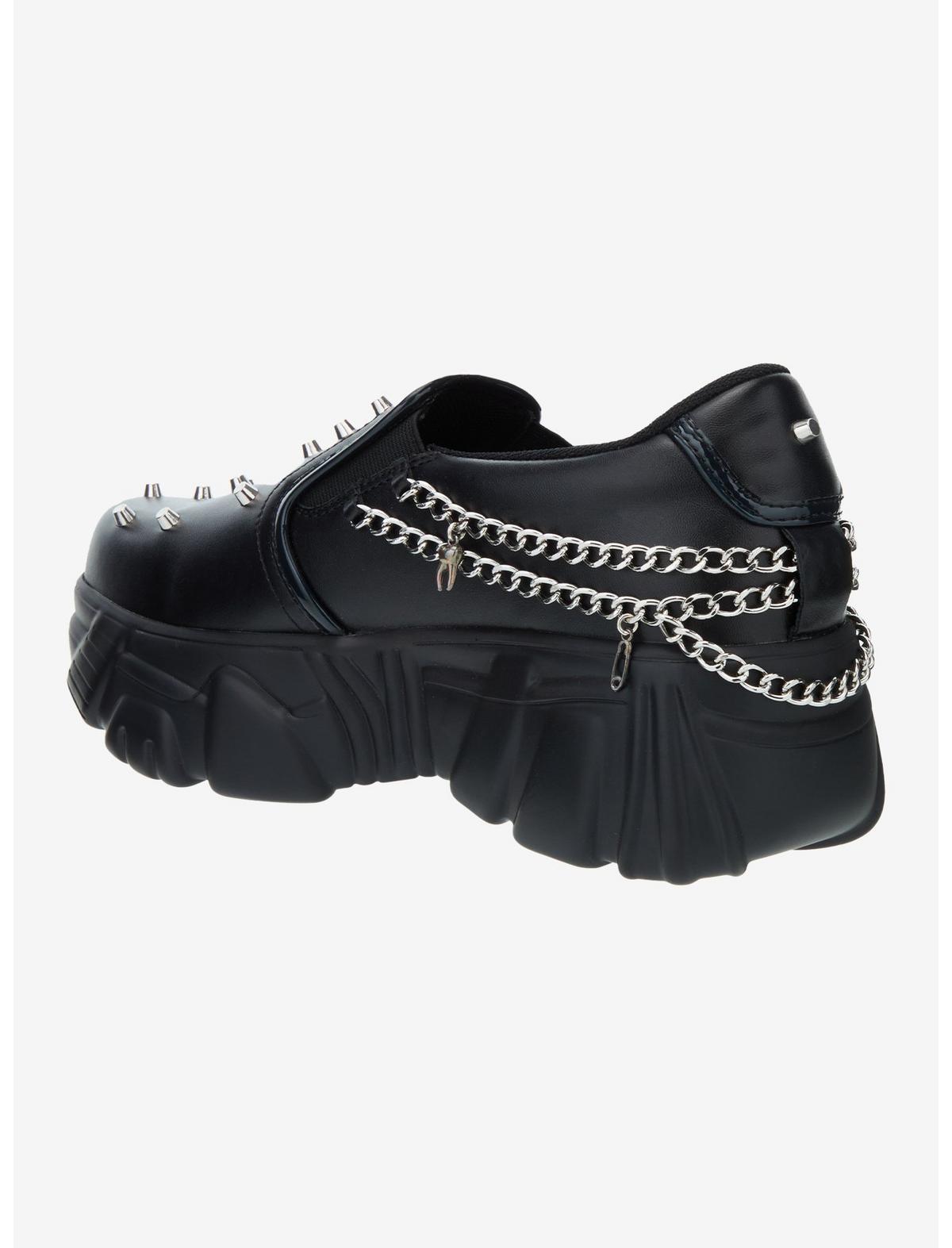 Koi Black Summoner Stud Slip-On Sneakers - US 4156