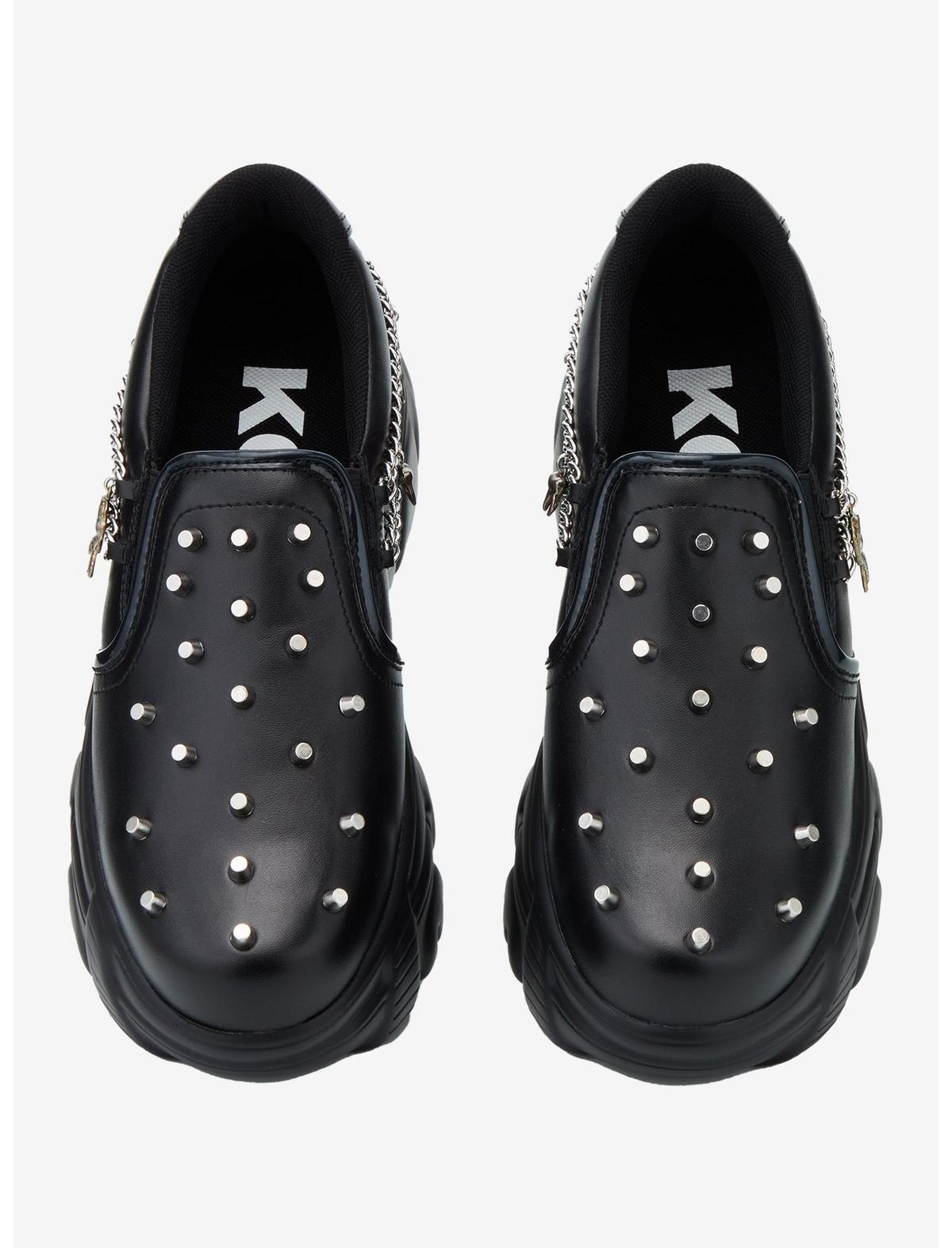 Koi Black Summoner Stud Slip-On Sneakers - US 4156