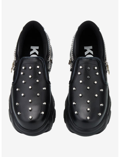 Koi Black Summoner Stud Slip-On Sneakers - US 4156