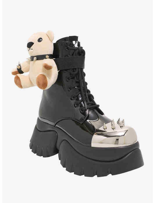 Koi The Rocky Horror Picture Show Eddie's Teddy Spike Combat Boots - US 6290
