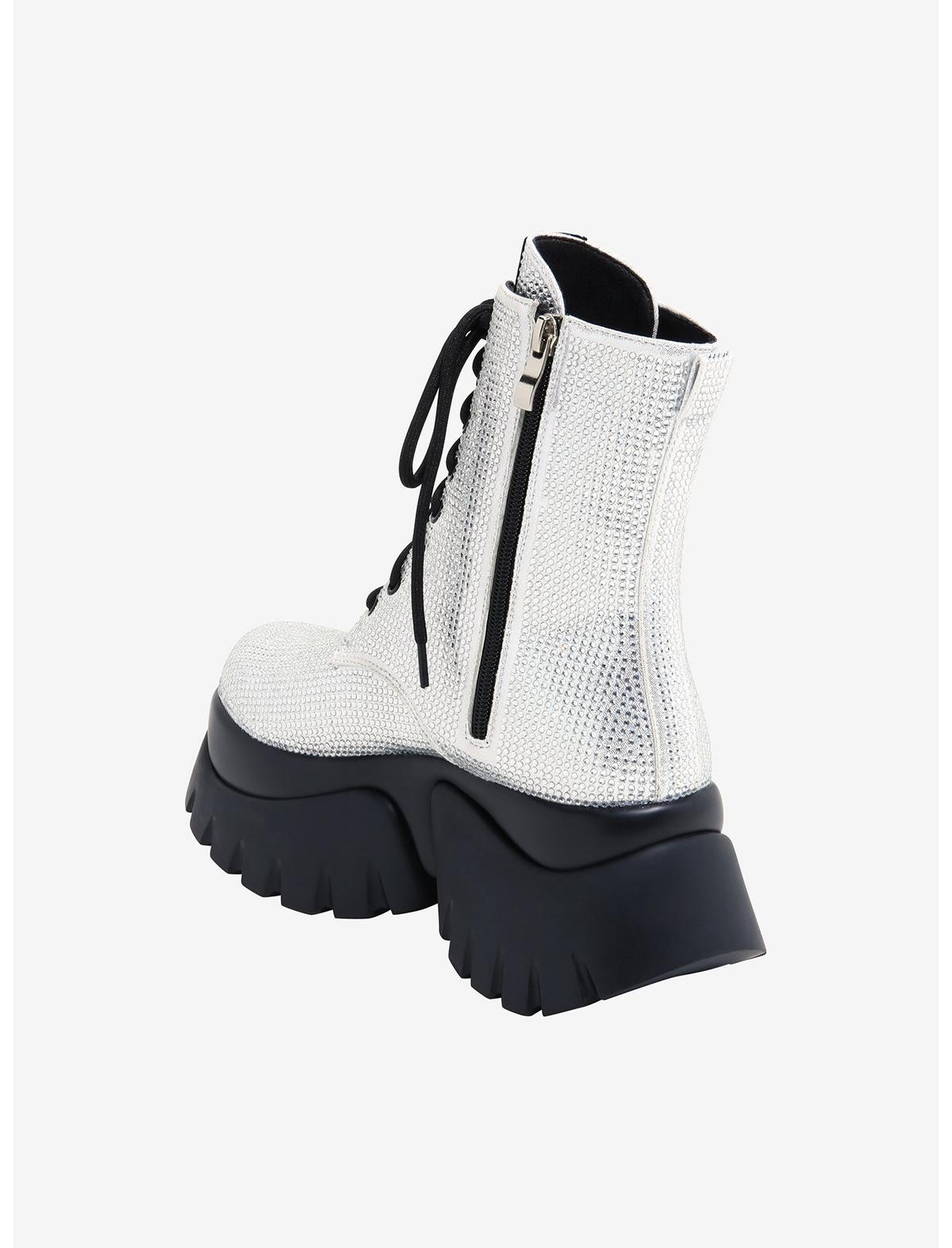 Koi X Twilight Vampire Skin Chunky Combat Boots - US 5893