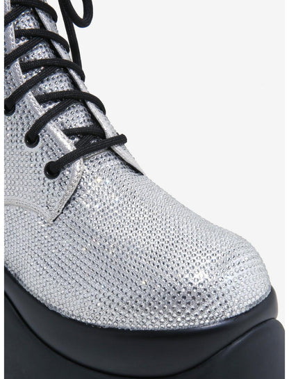 Koi X Twilight Vampire Skin Chunky Combat Boots - US 5893