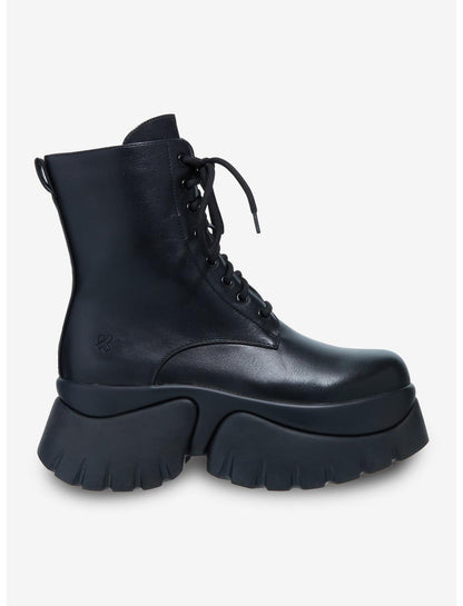 Koi Black Rancor Platform Boots - US 6562
