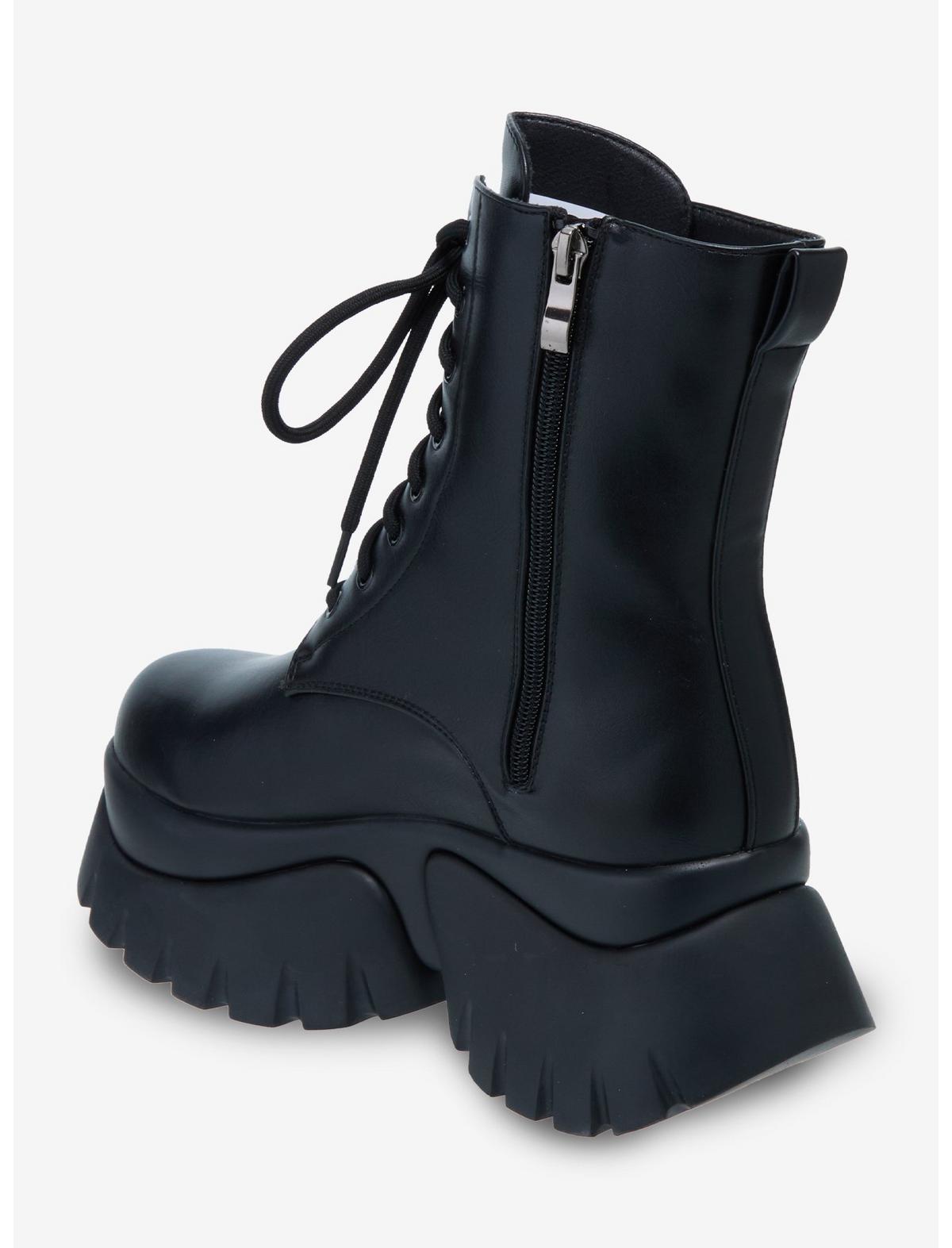 Koi Black Rancor Platform Boots - US 6562