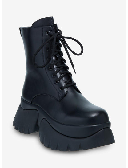Koi Black Rancor Platform Boots - US 6562