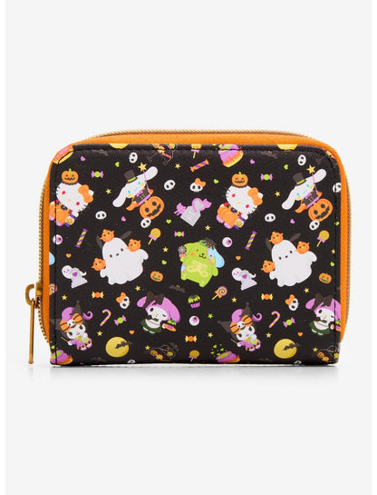 Loungefly Hello Kitty And Friends Halloween Mini Zipper Wallet - US 1144