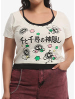 Her Universe Studio Ghibli® Spirited Away Soot Sprites Girls Crop Twofer Top Plus Size - US 0025