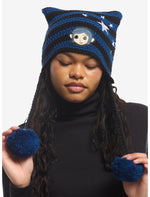 Coraline Stripe Subtle Ear Tassel Beanie - US 4001