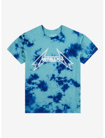 Metallica Logo Blue Cloud Wash T-Shirt - US 7905