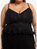 Cosmic Aura Black & Grey Lace Girls Cami Plus Size - US 2990
