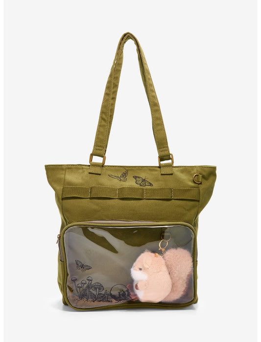 Green Squirrel Trinket Display Tote Bag - US 3973