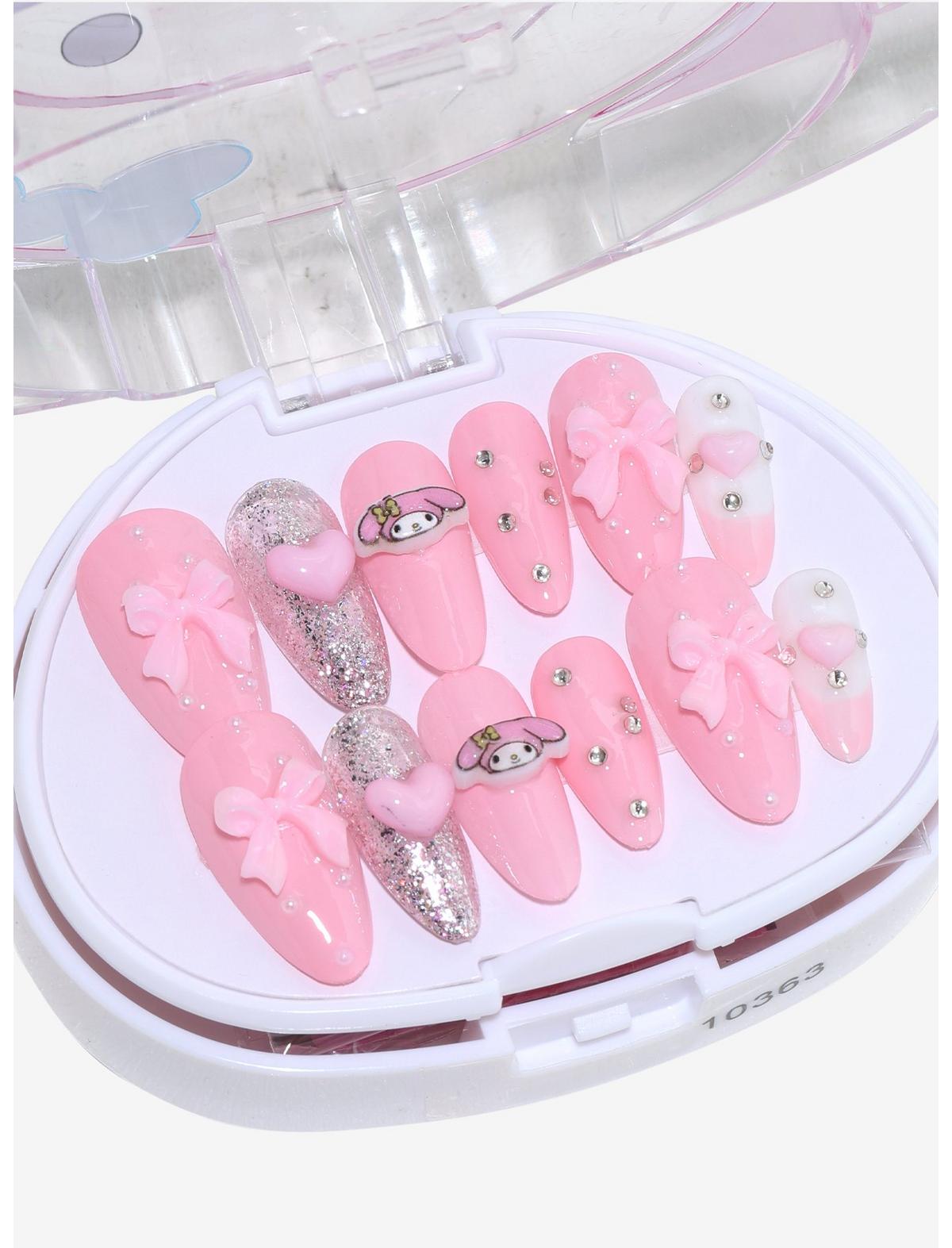 3H Nails My Melody Bows Press-On Nail Set - US 5468