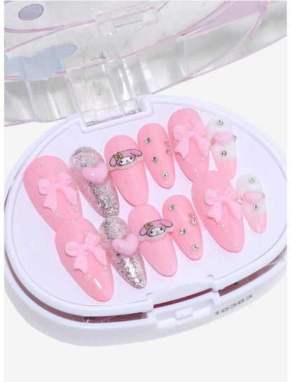 3H Nails My Melody Bows Press-On Nail Set - US 5468
