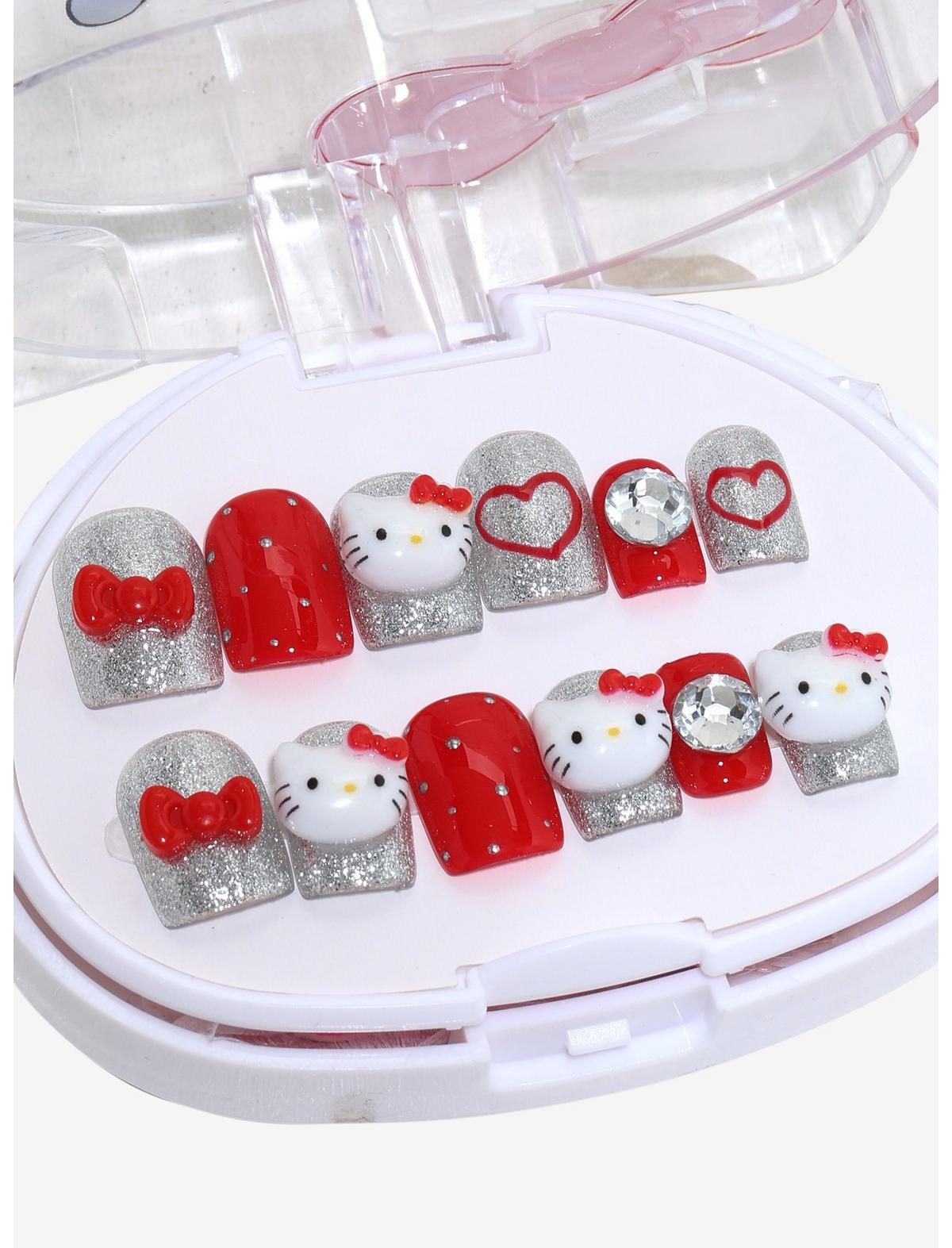 3H Nails Hello Kitty Bows Press-On Nail Set - US 4884