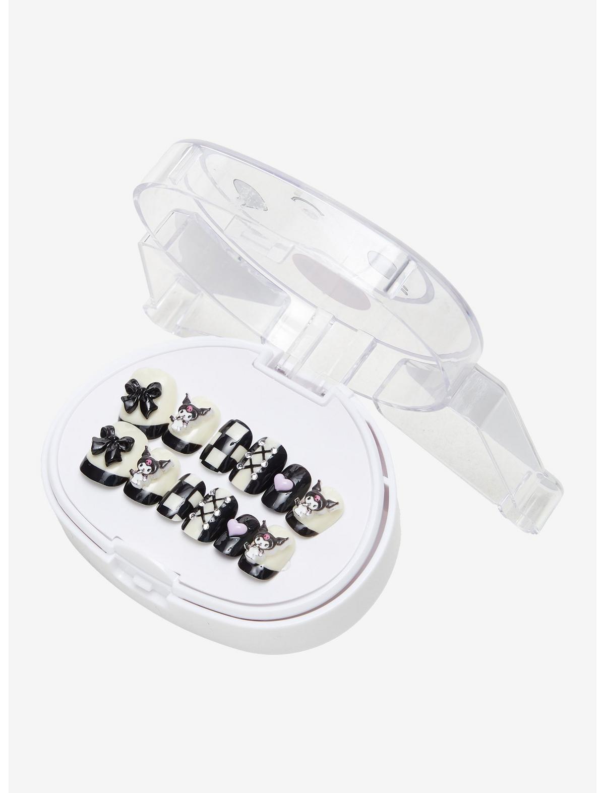 3H Nails Kuromi Heart Bow Press-On Nail Set - US 7168