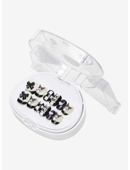 3H Nails Kuromi Heart Bow Press-On Nail Set - US 7168