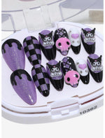3H Nails Kuromi Checker Press-On Nail Set - US 8281