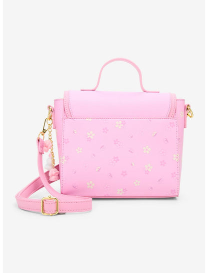 Cherry Blossom Pin Collector Charm Crossbody Bag - US 0030