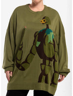 Her Universe Studio Ghibli® Castle In The Sky Robot Girls Sweater Plus Size - US 5577