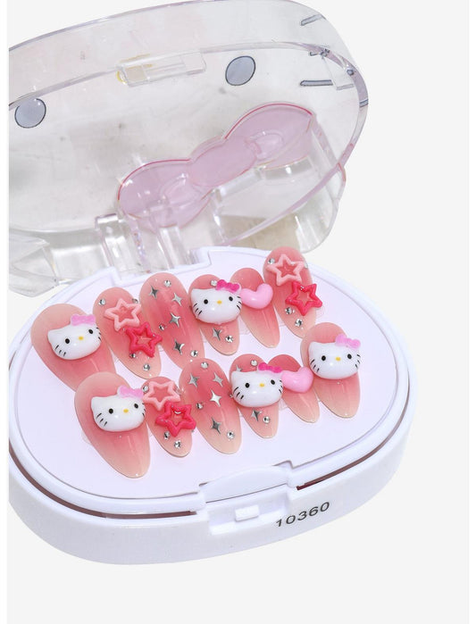 3H Nails Hello Kitty Pink Star Press-On Nail Set - US 4641